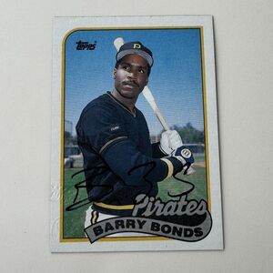 Barry Bonds Auto 1989 Topps #620 In Person Autograph Signed On Card NM Pirates